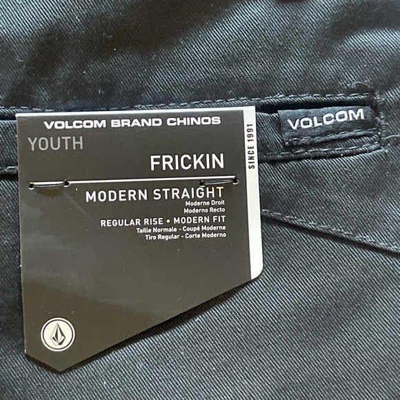 Volcom NWT Youth 25 True To This Black Shorts - Picture 5 of 7